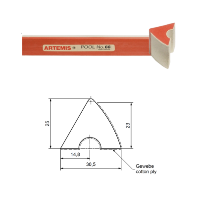 Bandengummi 9ft Artemis
